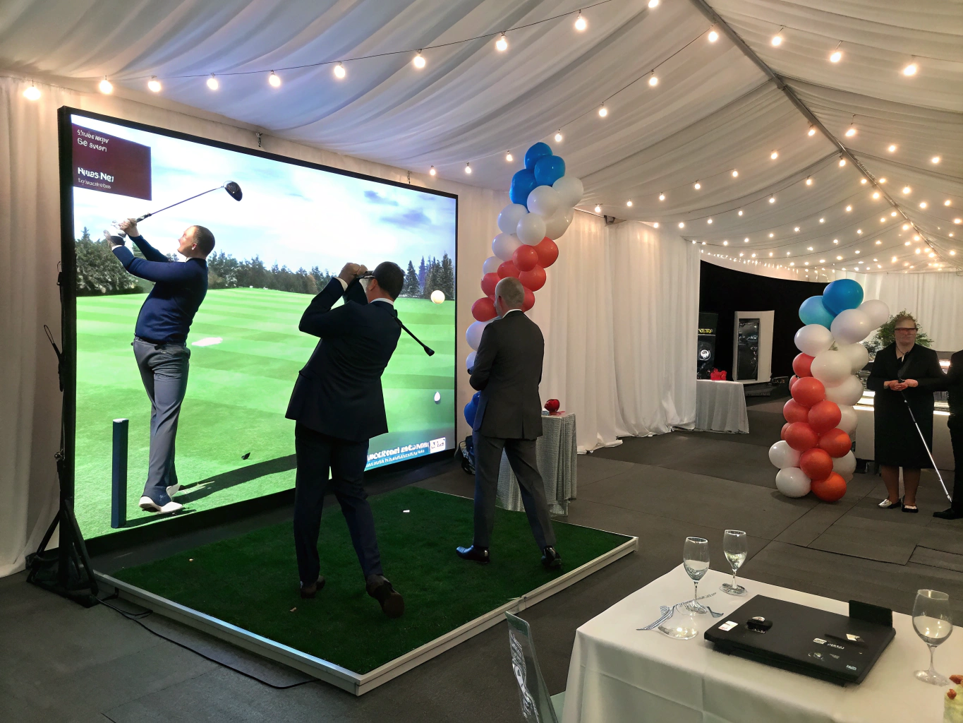 PGA Grade Mobile Golf Simulator Setup